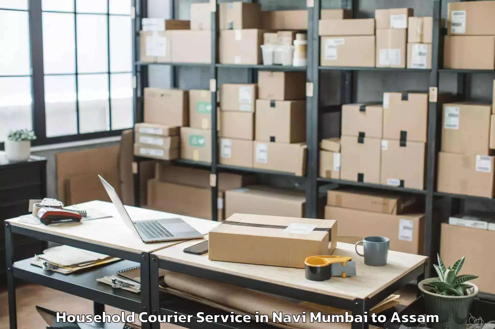 Navi Mumbai to Bongkhar Household Courier